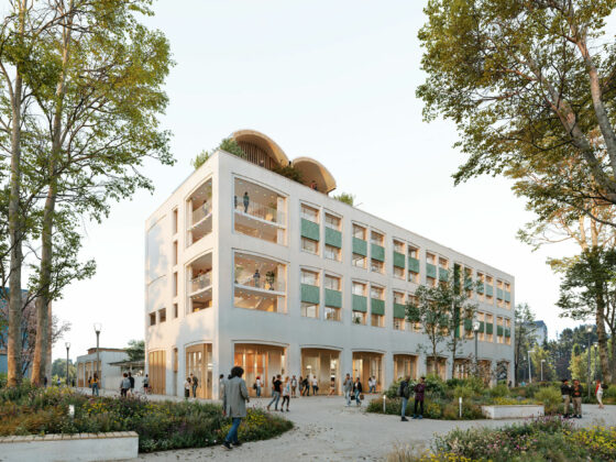 Projection architectes restaurant universitaire et logements sociaux